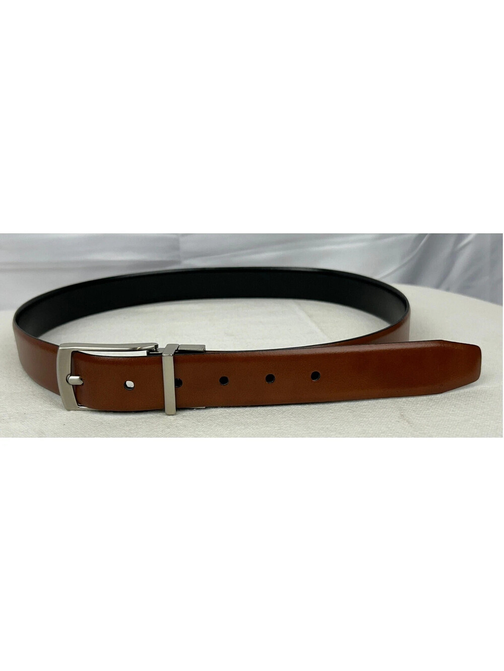 Genuine Leather Men's 34/85 Black/Brown Reversible Belt